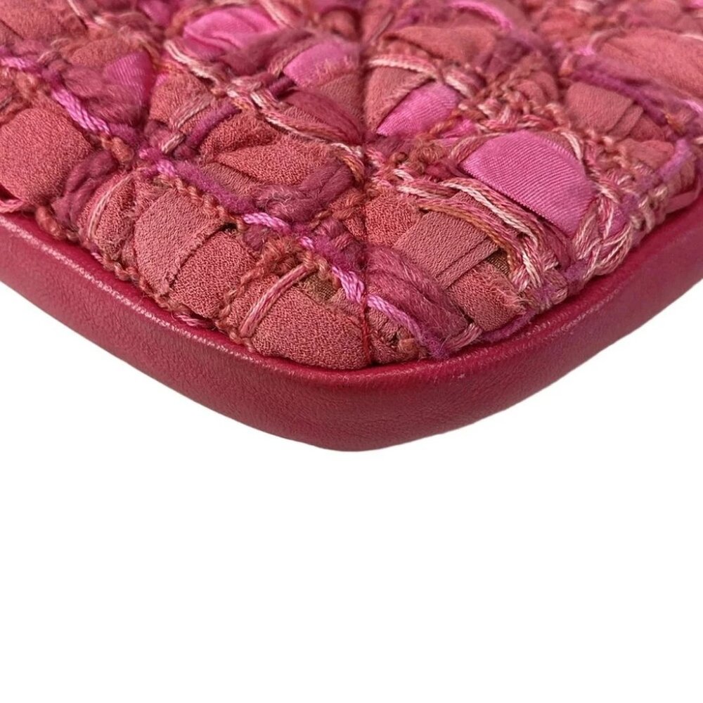 CHANEL Girl Chanel Pink Tweeds Lambskin Shoulder Bag gold hardware - Picture 9 of 16